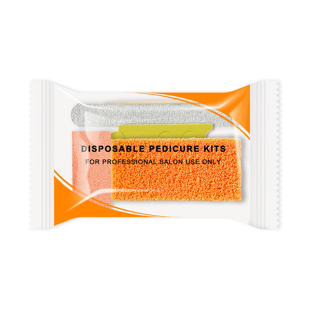 (600 Bộ/Thùng) Bộ dụng cụ làm móng tay và móng chân dùng một lần chuyên nghiệp cho tiệm làm móng bán buôn 5 món