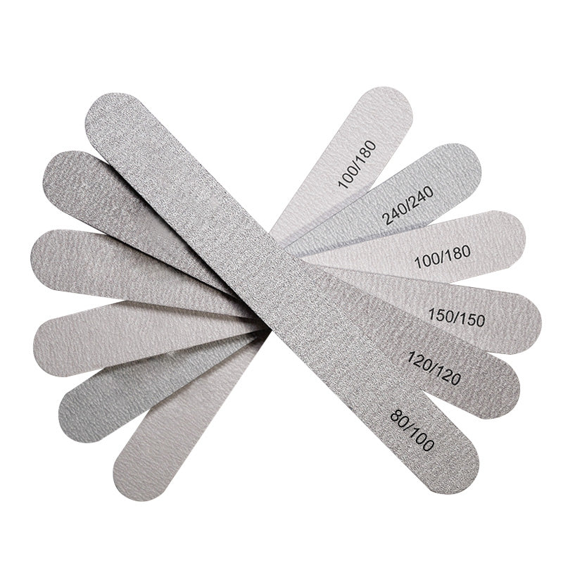 1.000 chiếc/hộp Giũa móng tay chuyên nghiệp hai mặt, độ nhám #80/100, chất liệu nhựa có thể rửa sạch, hiệu ứng vằn ngựa.