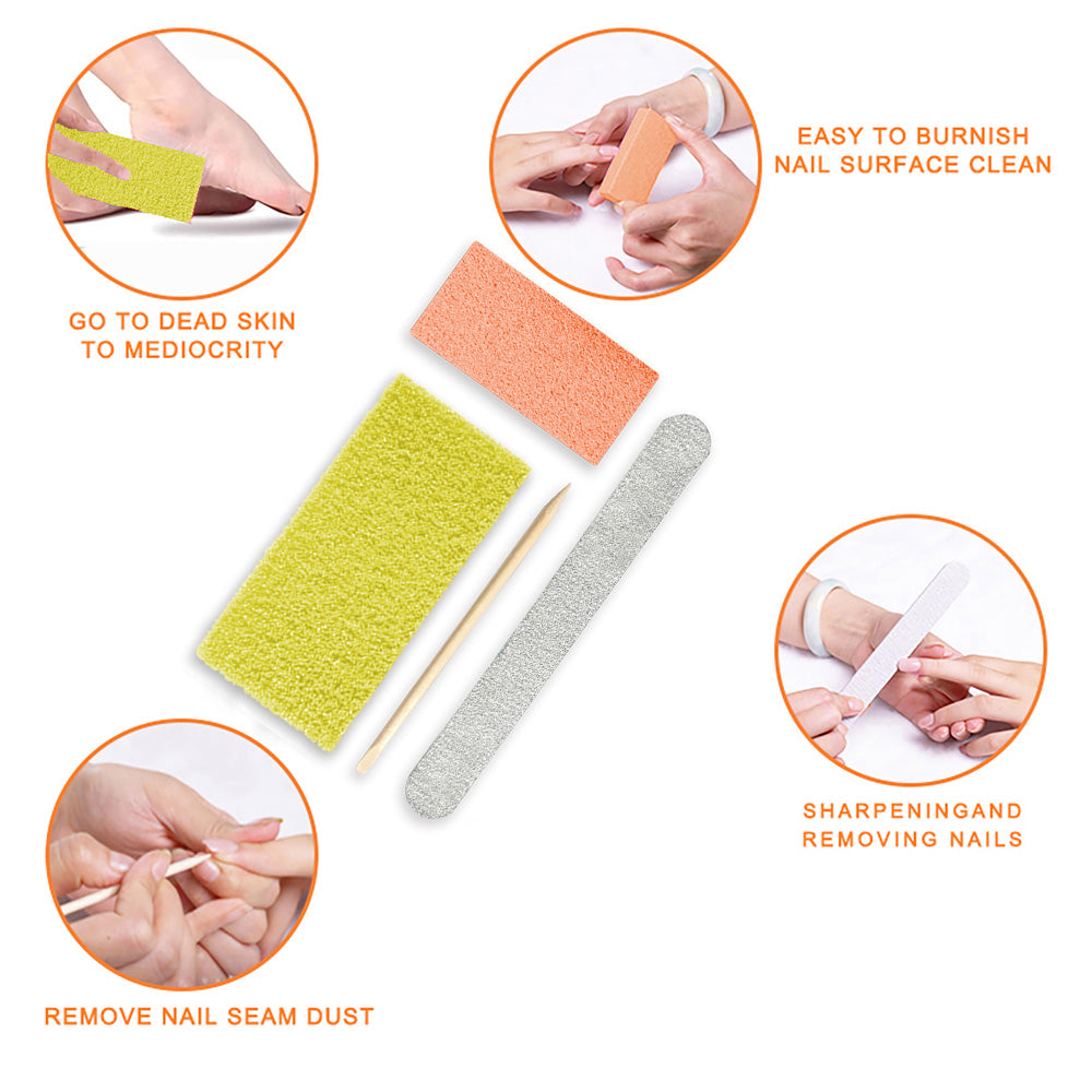 Bộ dụng cụ làm móng chân dùng một lần 4 trong 1 chuyên nghiệp, 800 bộ/thùng, bán sỉ.